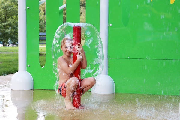 Spelen in het waterpark