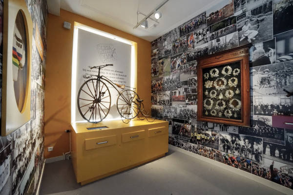 Fiets tentoongesteld