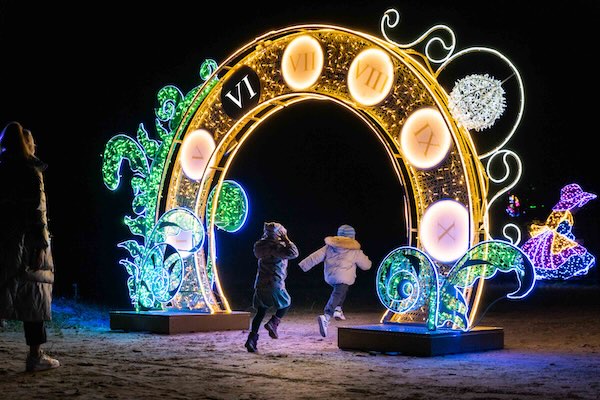 Rennen door de lichtjes tijdens Steinerlights