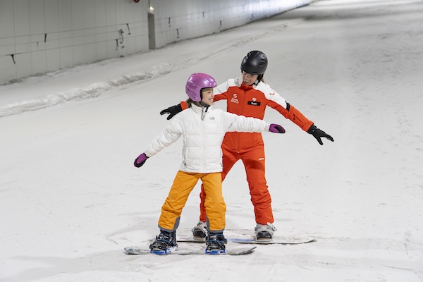 SnowWorld Rucphen: Samen leren snowboarden