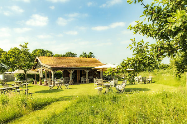 In de 7e hemel vakantiehuisjes: Op het terras