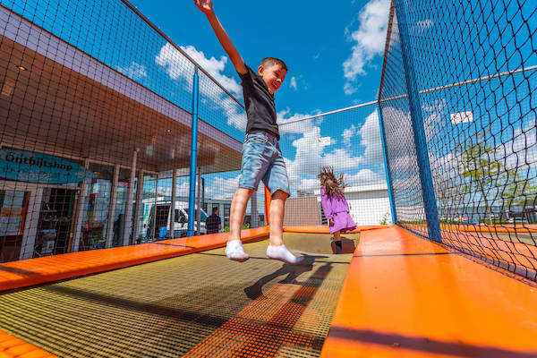 Trampoline springen