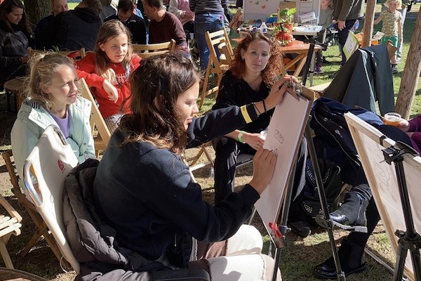 Maak samen met je vrienden en vriendinnen een prachtig kunstwerk