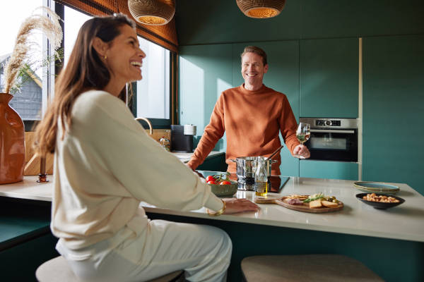 Samen eten in de keuken