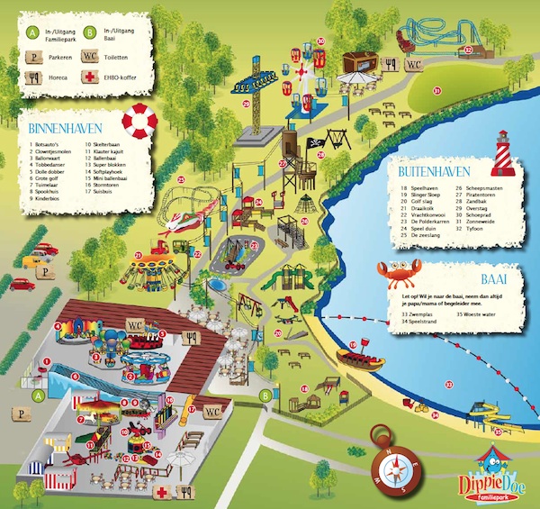 Plattegrond attractiepark